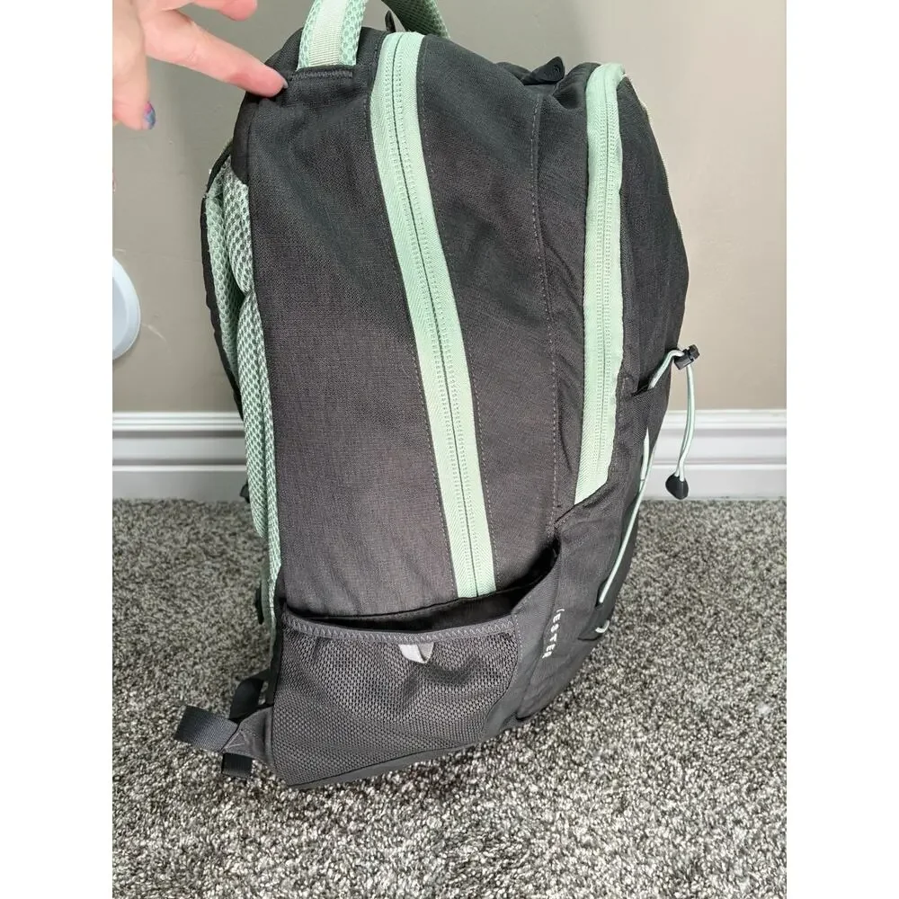 The North Face Jester Backpack Gorpcore Gray Mint Green Laptop Bookbag Travel 27